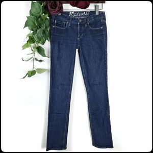 MADEWELL Rail Skinny Straight Stretchy Form Fitting Women's Jeans Size: 25x32